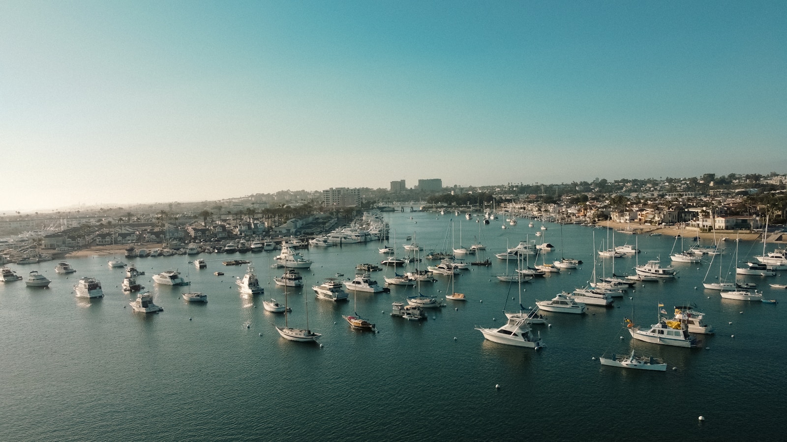 a large body of water filled with lots of boats