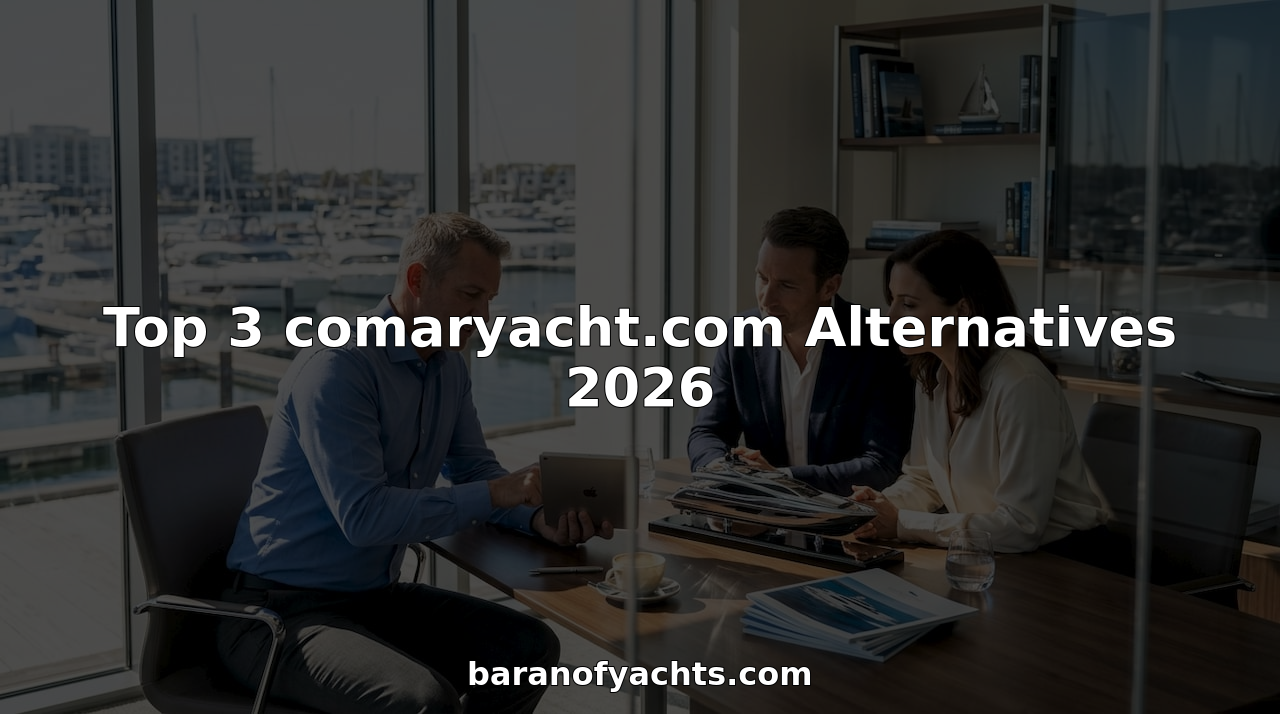Yacht consultant meets clients by marina office