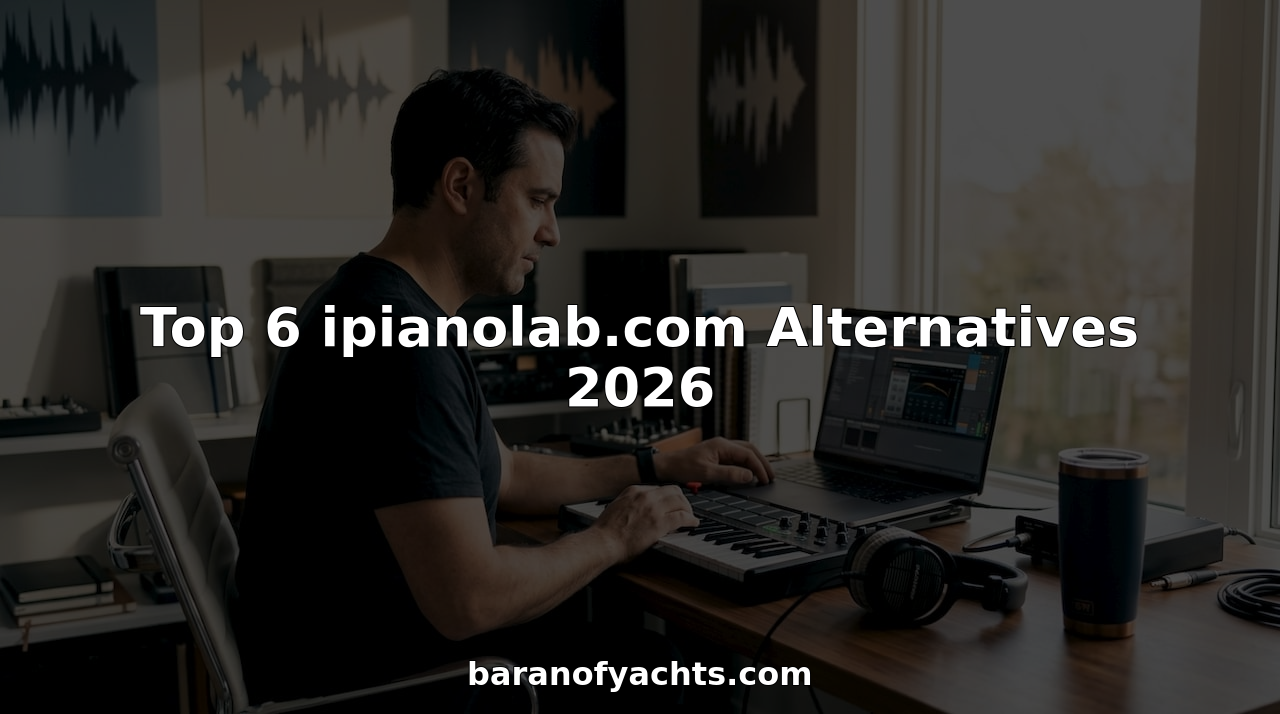 Music producer compares software options at desk