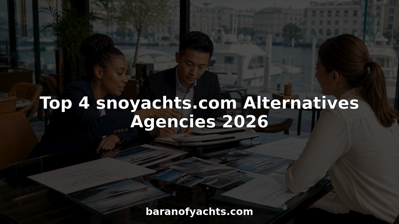 Team meeting in luxury yacht brokerage office