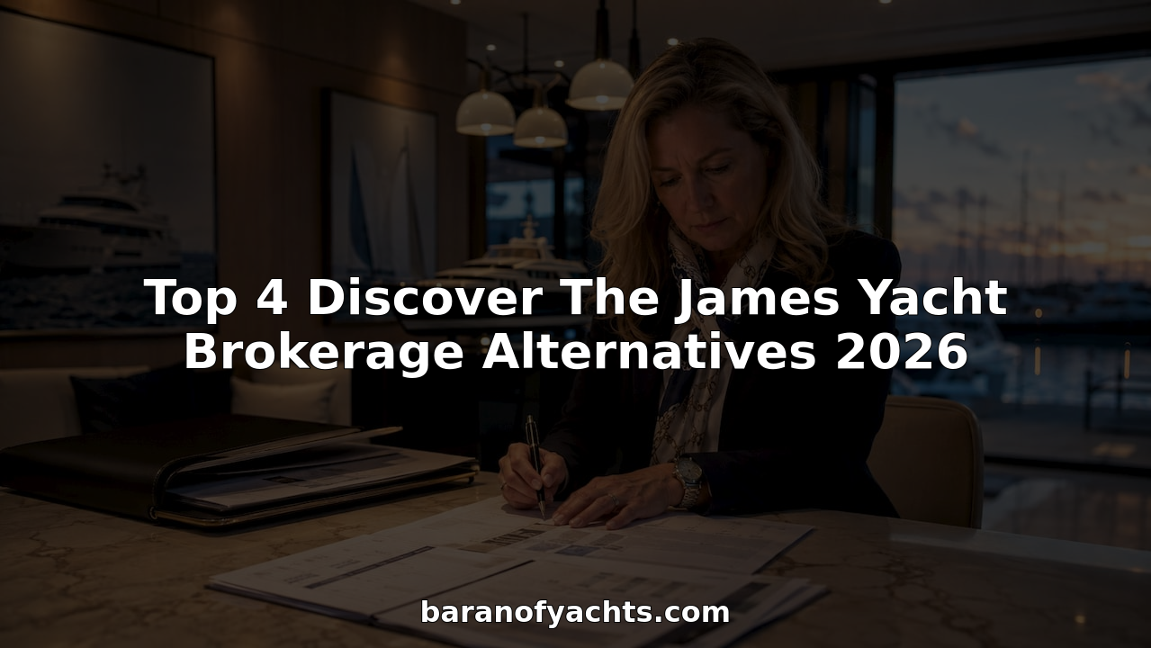 Yacht broker reviewing paperwork in office with marina view